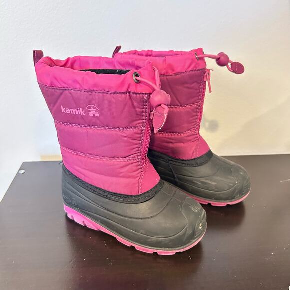 Kamik Other - KAMIK Toddler Girls Snow Boots Thermal Insert Rubber Sole Waterproof Pink Size 8